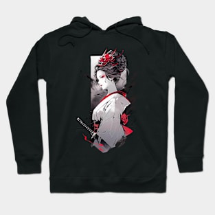 Beautiful Japanese girl, geisha Hoodie